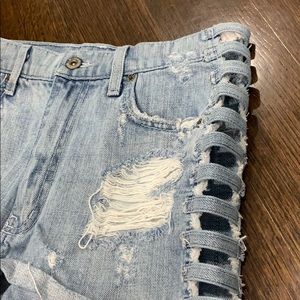 CARMAR Open Side Jean Shorts